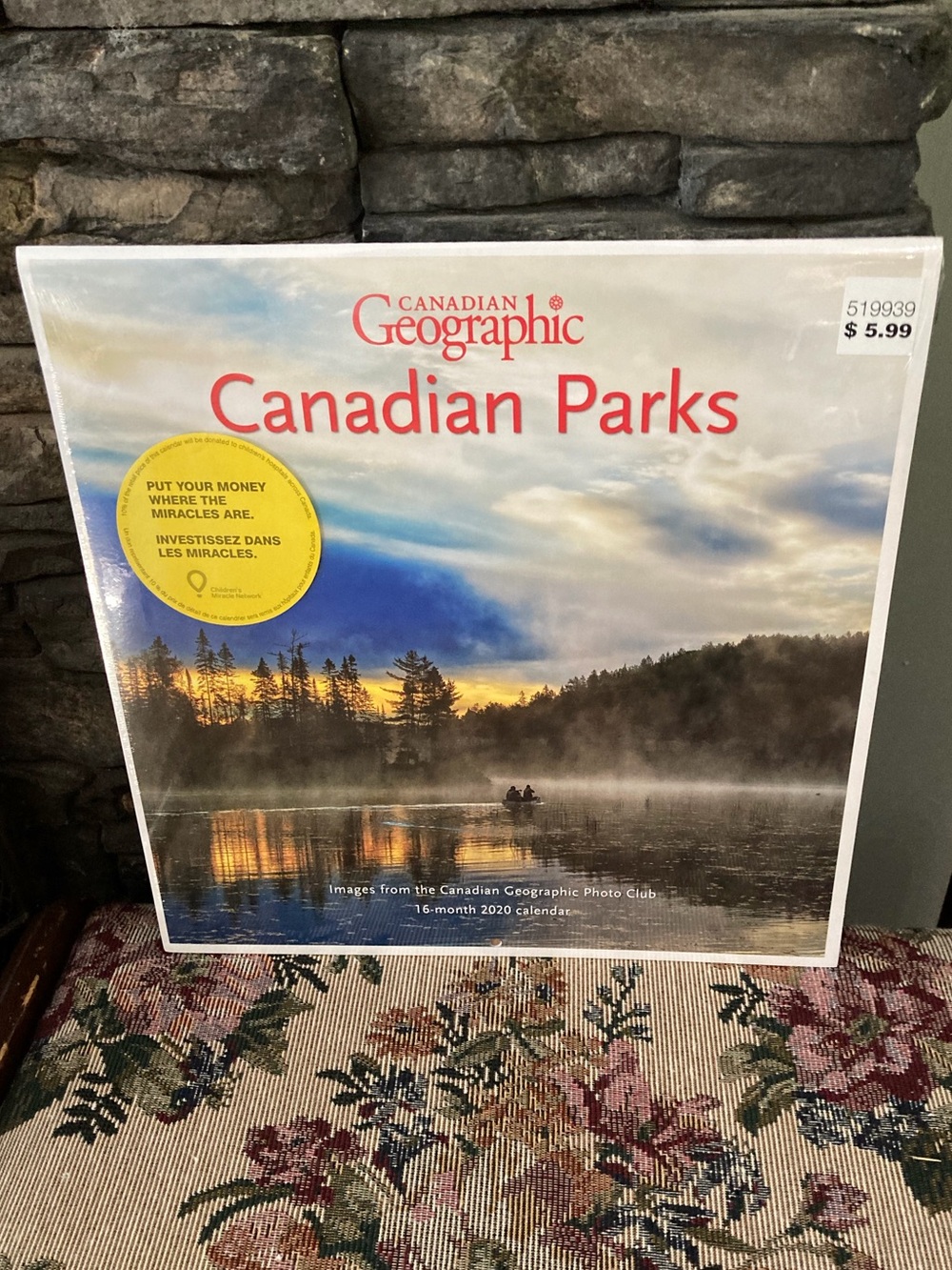 Canadian Parks Wall Calendar - Scenic Blue and Gold Cover
